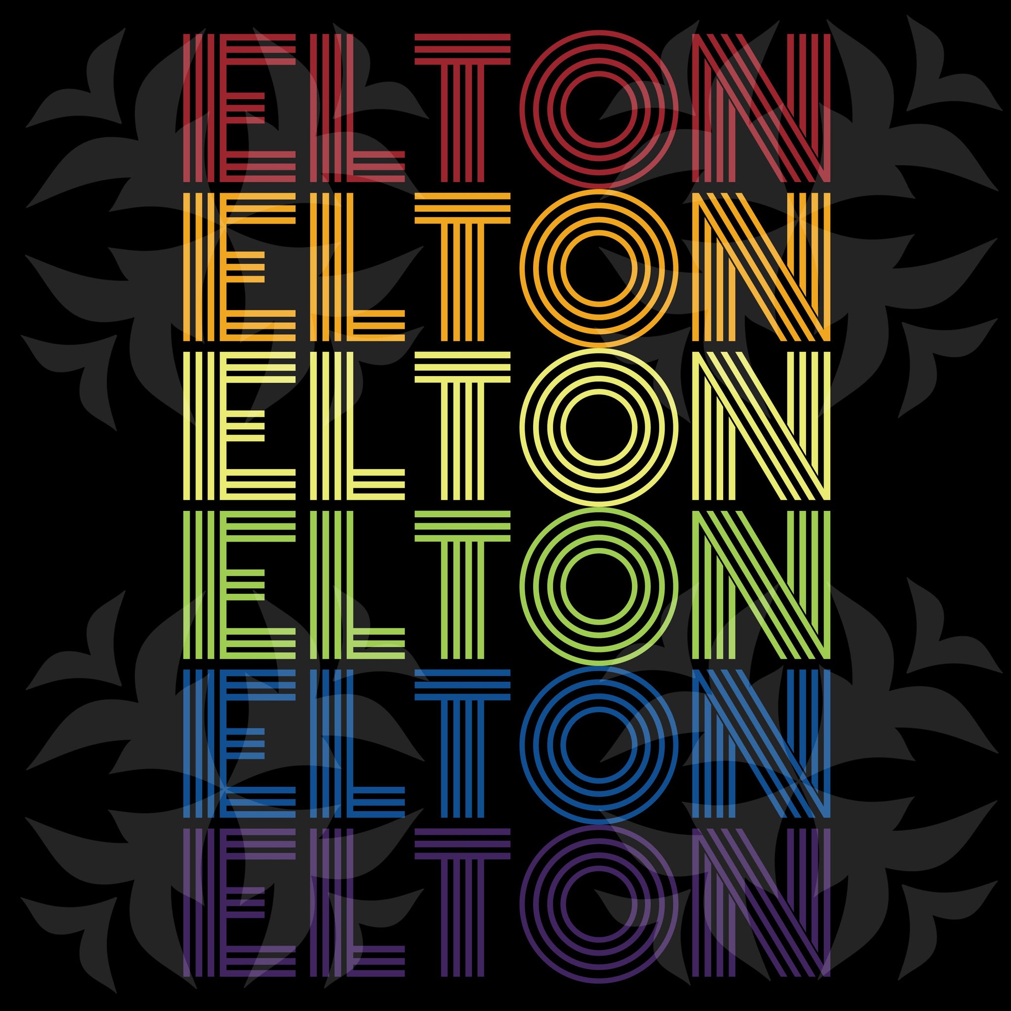 Download Retro Style Elton Rainbow Rainbow Svg Elton Svg Rainbow Elton Ret Hachizstore