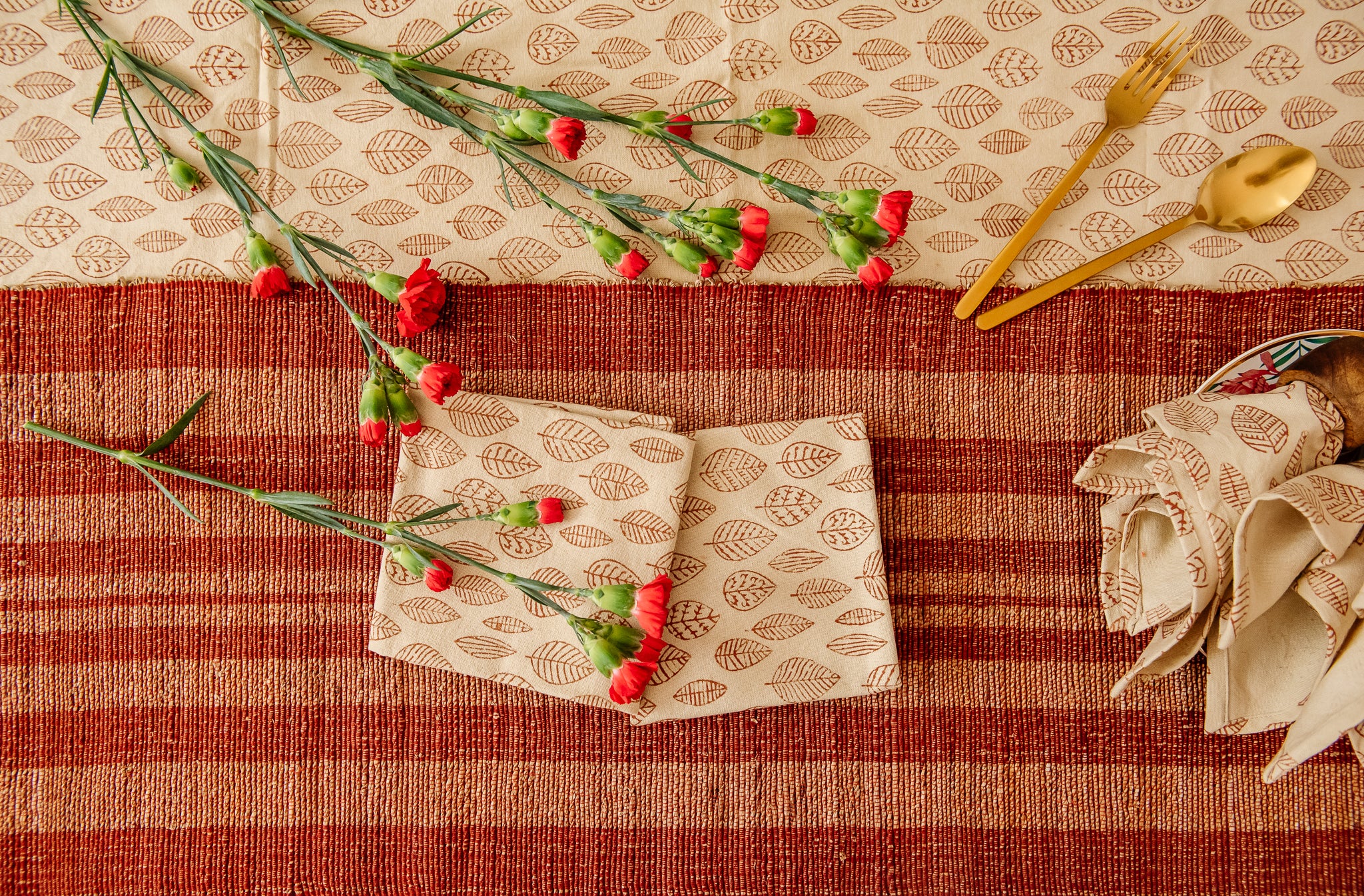 red table cloth