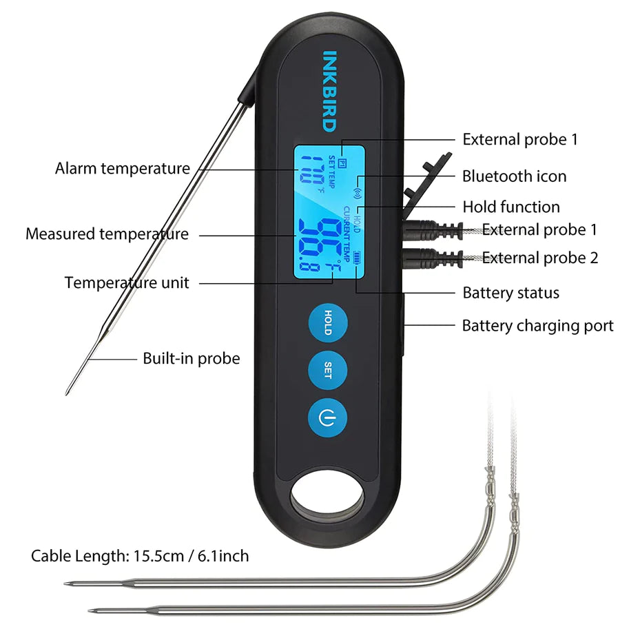 INKBIRD ISC-007BW Smoker Thermometer Replacement probe