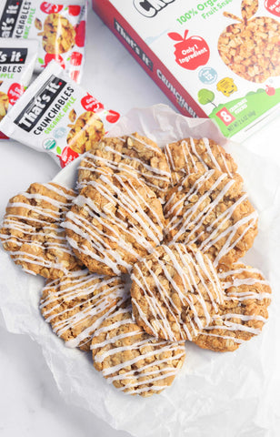 Iced Apple Oatmeal Cookies