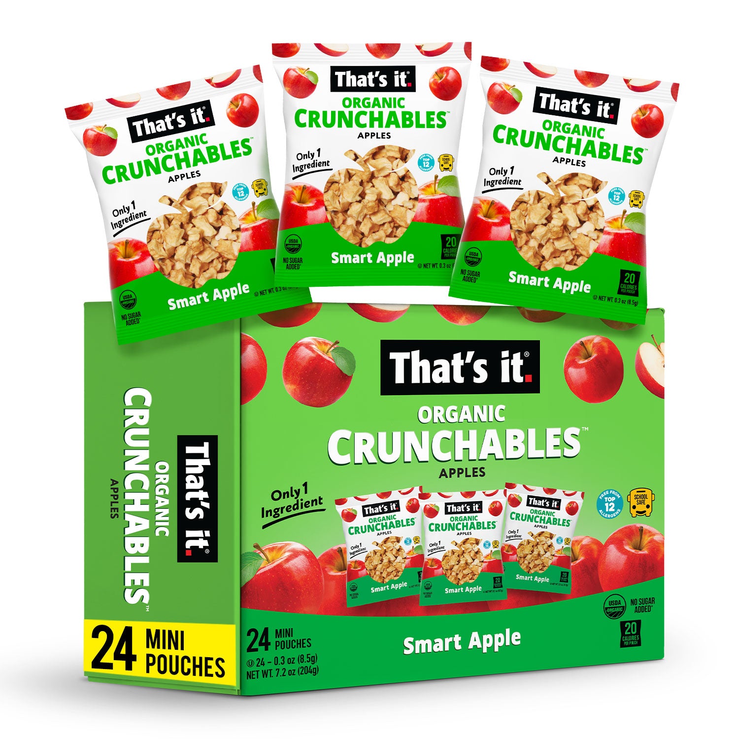 Organic Apple Crunchables - Smart Apple - Thats it Nutrition product image