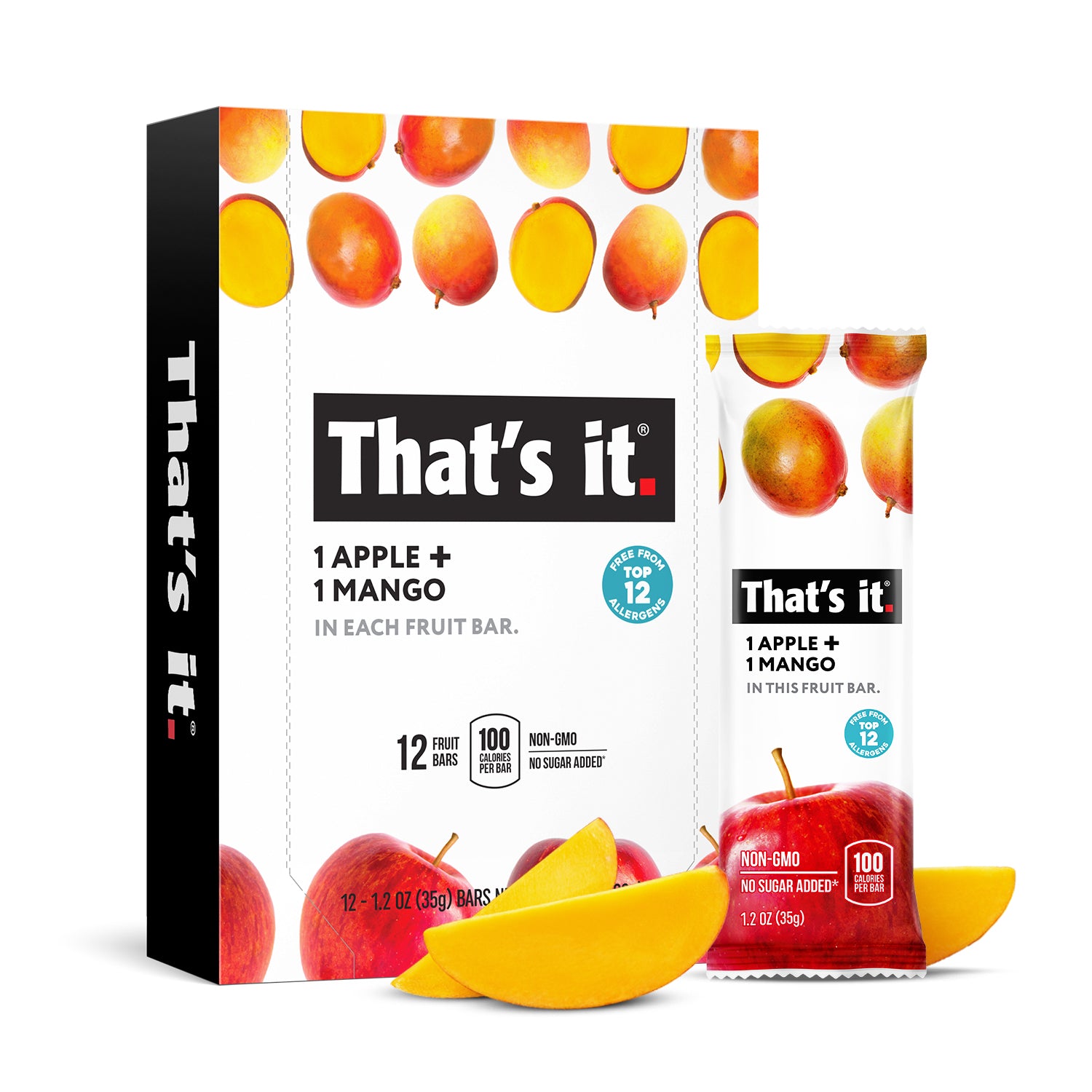 Apple + Mango Fruit Bars - Thats it Nutrition product image