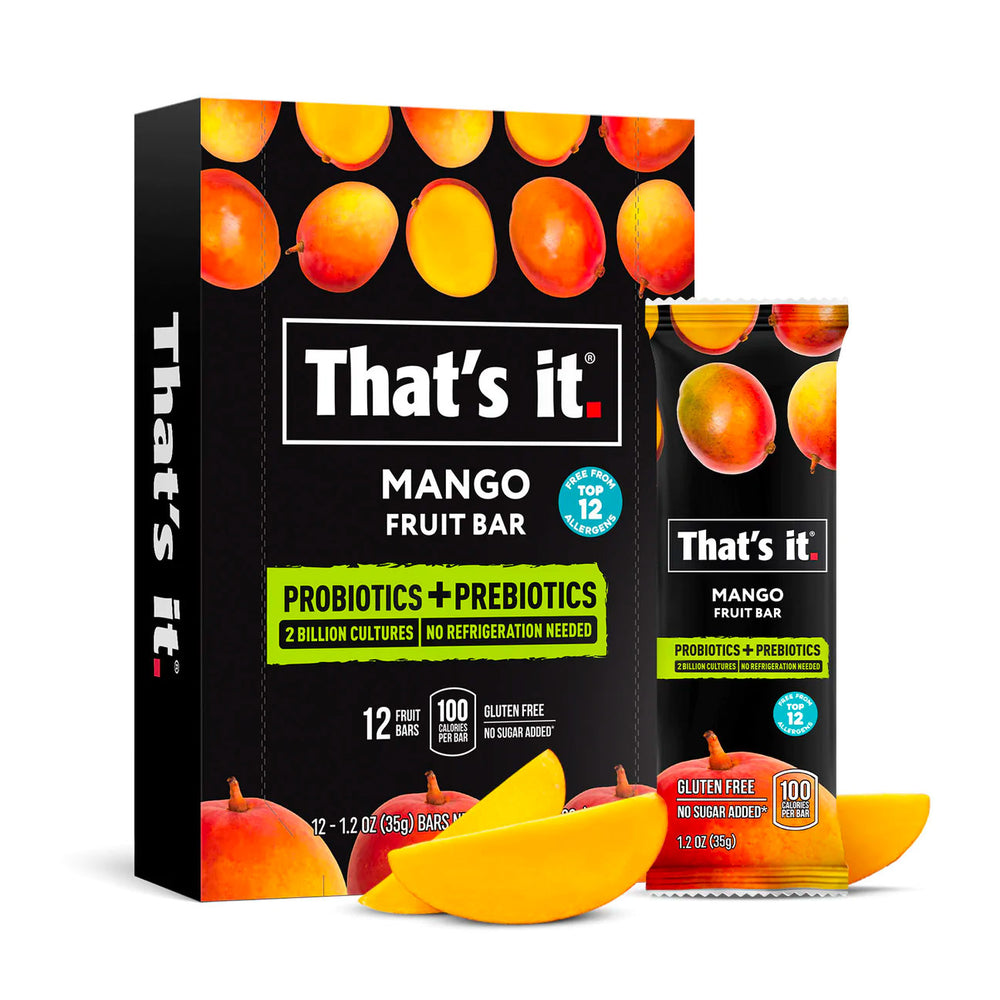 That's it. Mango+Blueberry Variety Probiotic Fruit Bar - Immunity Booster &  Support Active Cultures to Promote Healthy Gut & Digestion 100% All