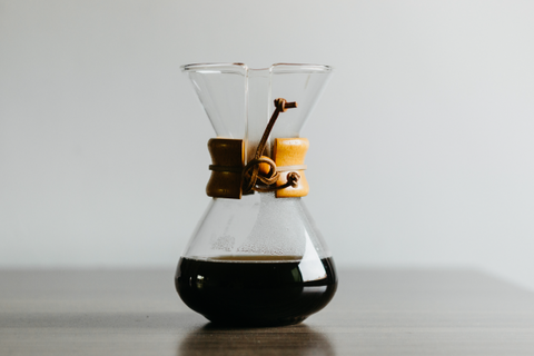 Preparación de café en grano con Chemex