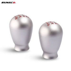 Gear Shifter Lever Head Knob for Honda Civic Type R FK8 FL5 Fit GD3 GK5 GE8 GR9 Tear Drop Shape 5/6 Speed Aluminum Alloy+steel - RUNSCO