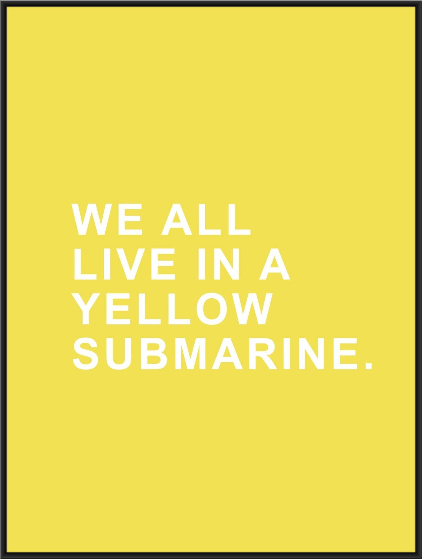 we all live in a yellow submarine song