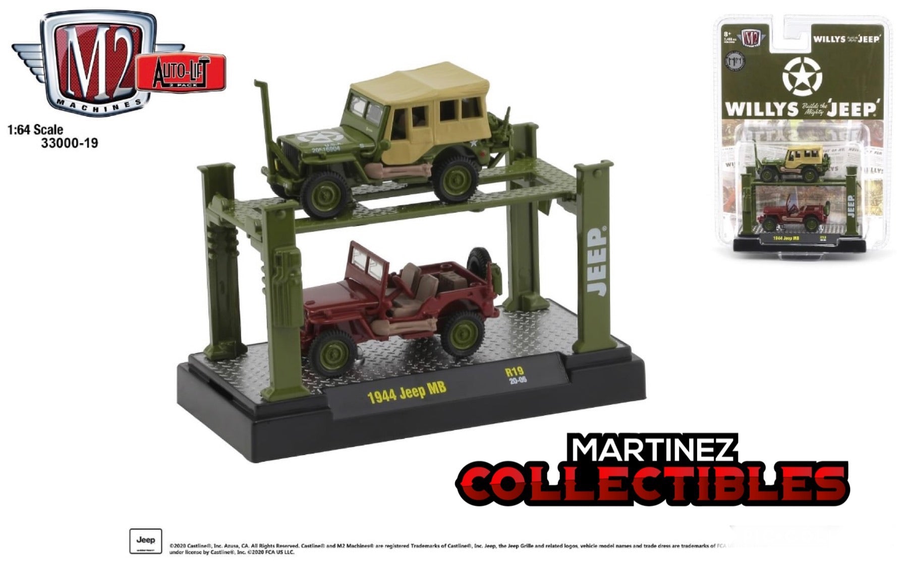 M2 Machines 1944 Willys Mb Jeep Martinez Collectibles