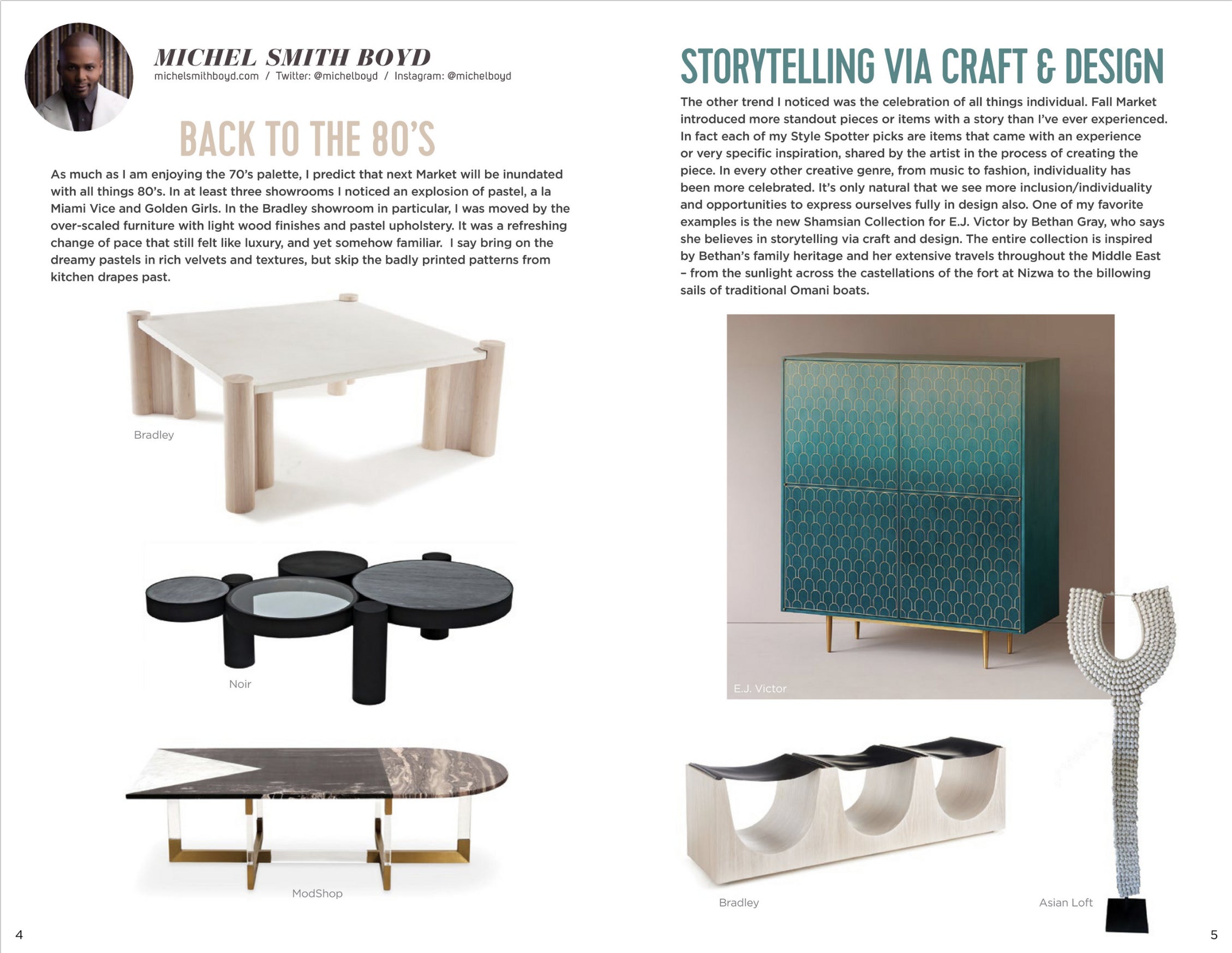 high point market style report featuring michel smith boyd pick of modshop's marseille coffee table