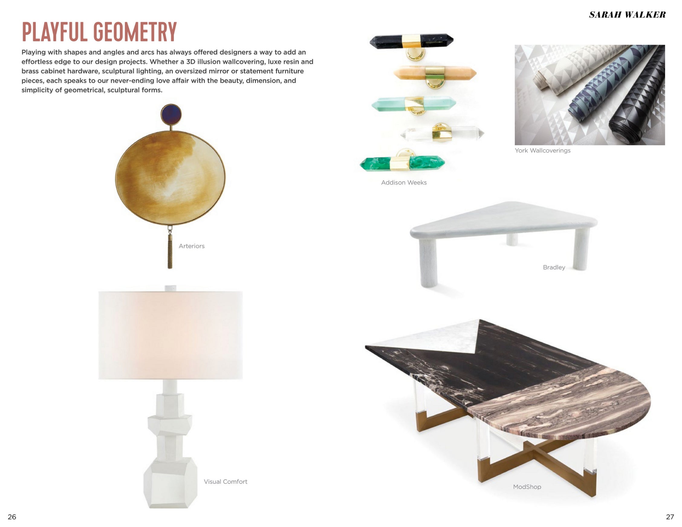 high point market style report article playful geometry by stacy garcia featuring modshop's marseille coffee table
