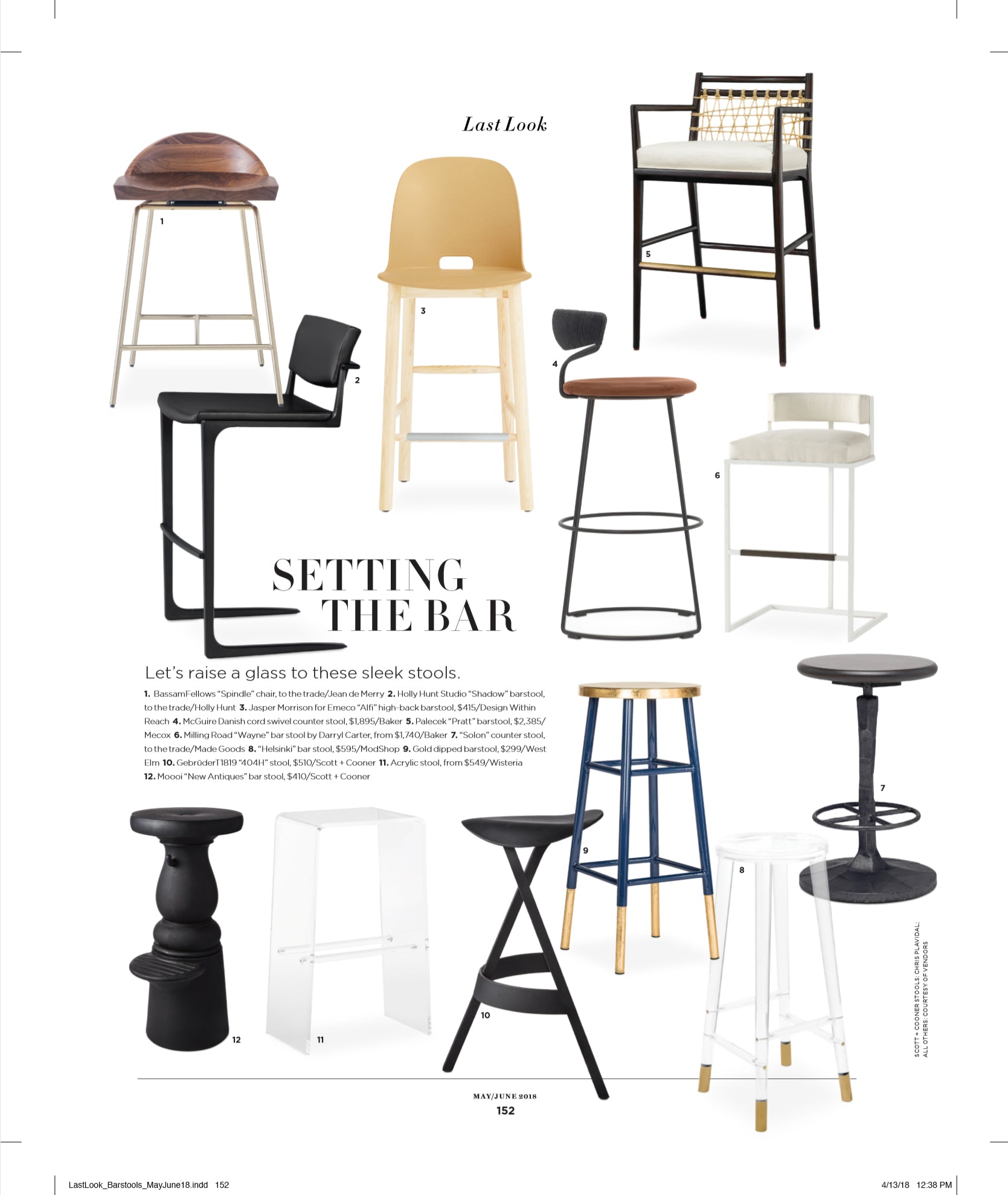 d home magazine may june 2018 article setting the bar featuring modshop's helsinki bar stool