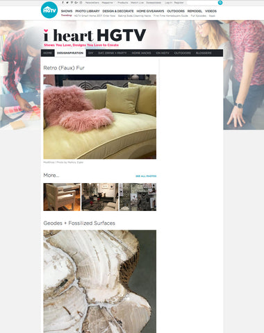 htgv.com article featuring modshop's mongolian fur throw pillows