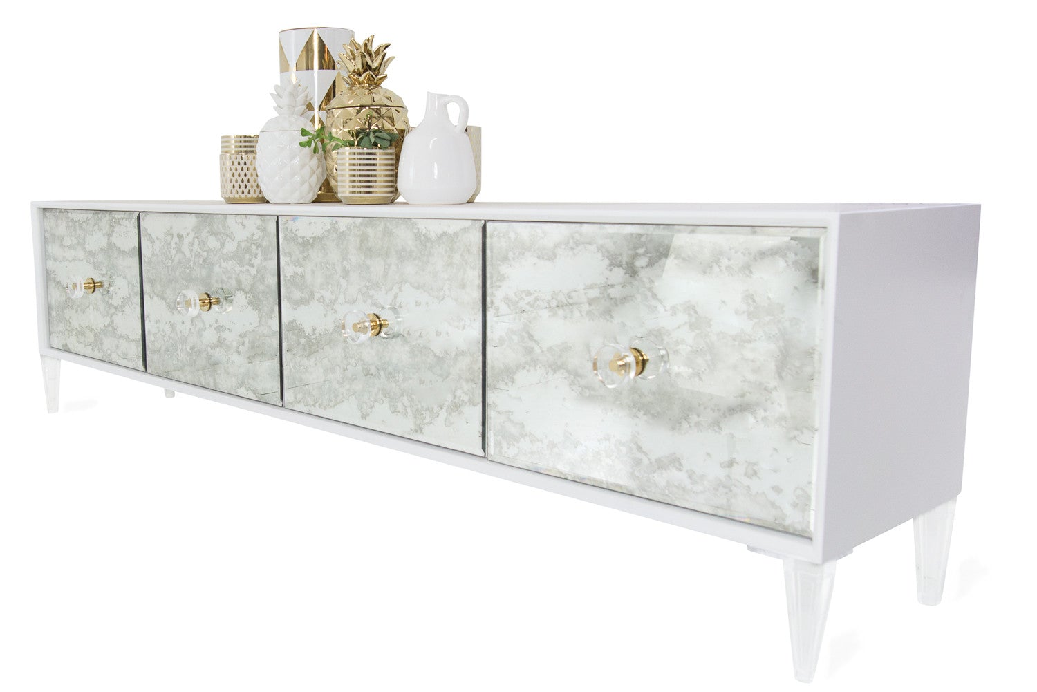 Juliette Four Door Credenza Modern White Credenza Modshop