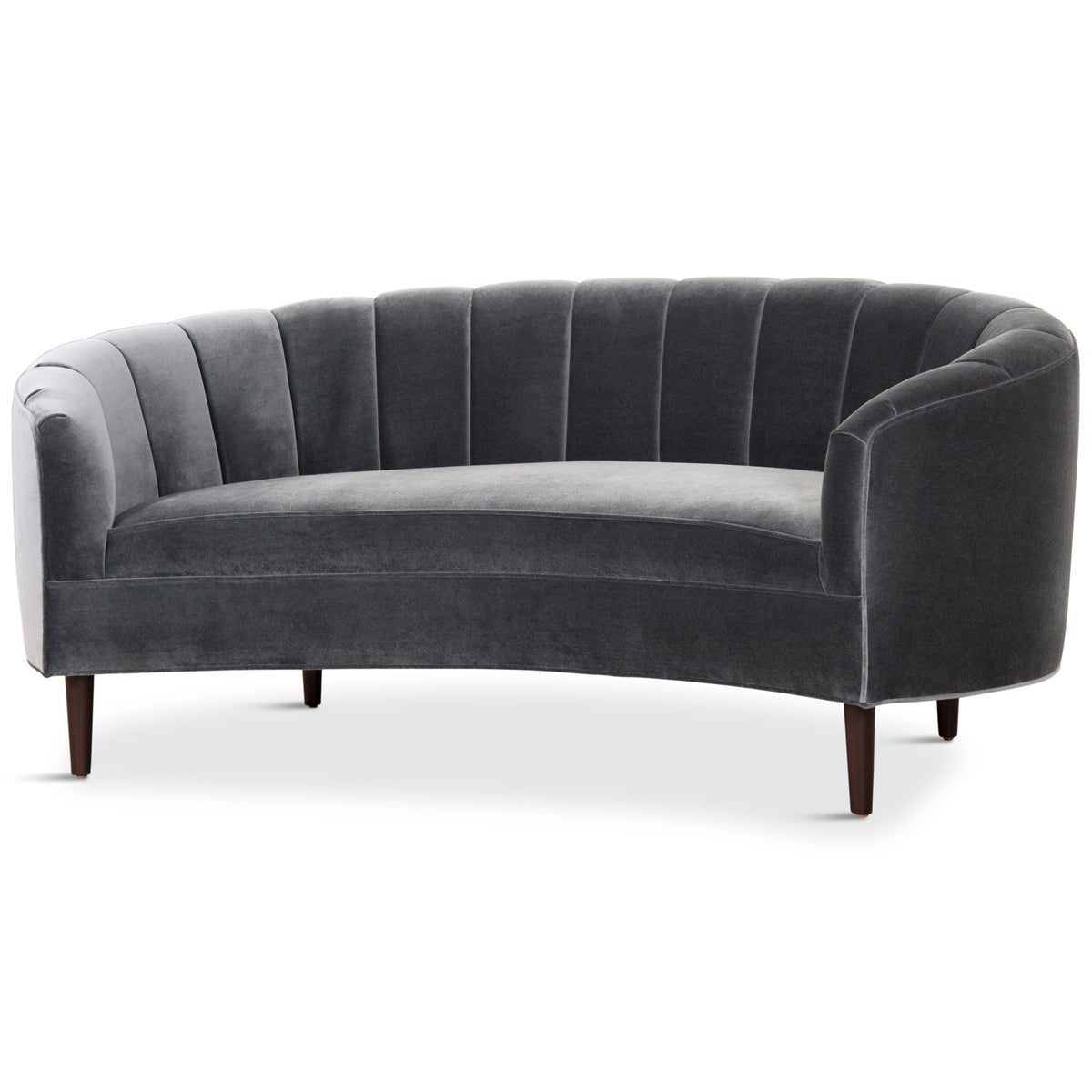 Art Deco Petite Sofa with Channel Tufting - ModShop1.com