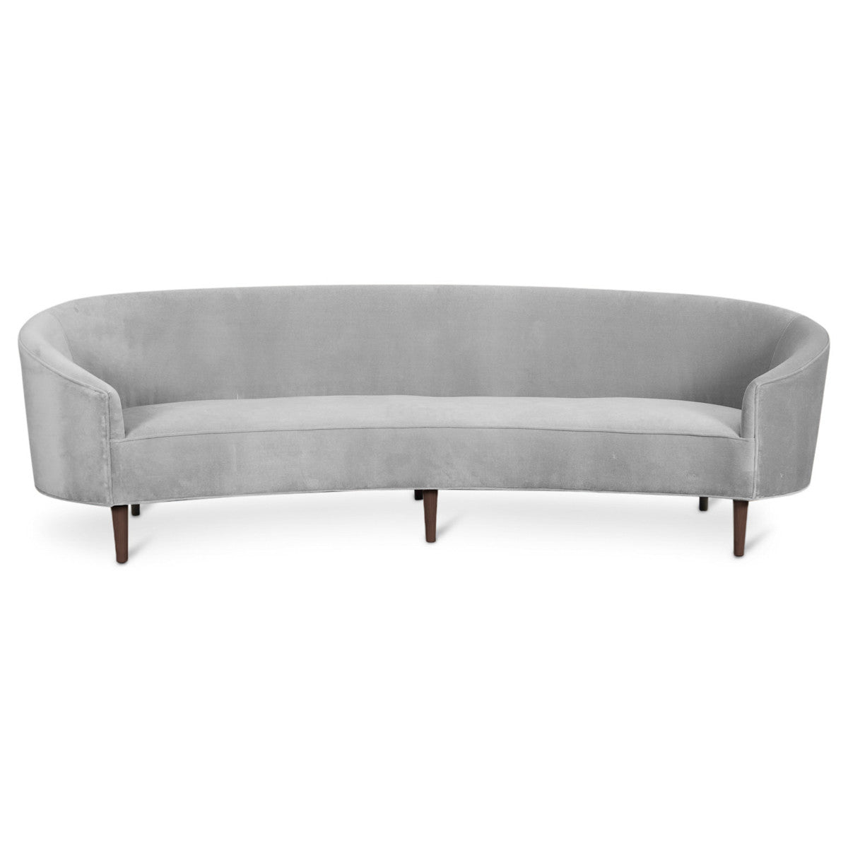 Art Deco Style Crescent Sofa with Curved Arms - ModShop