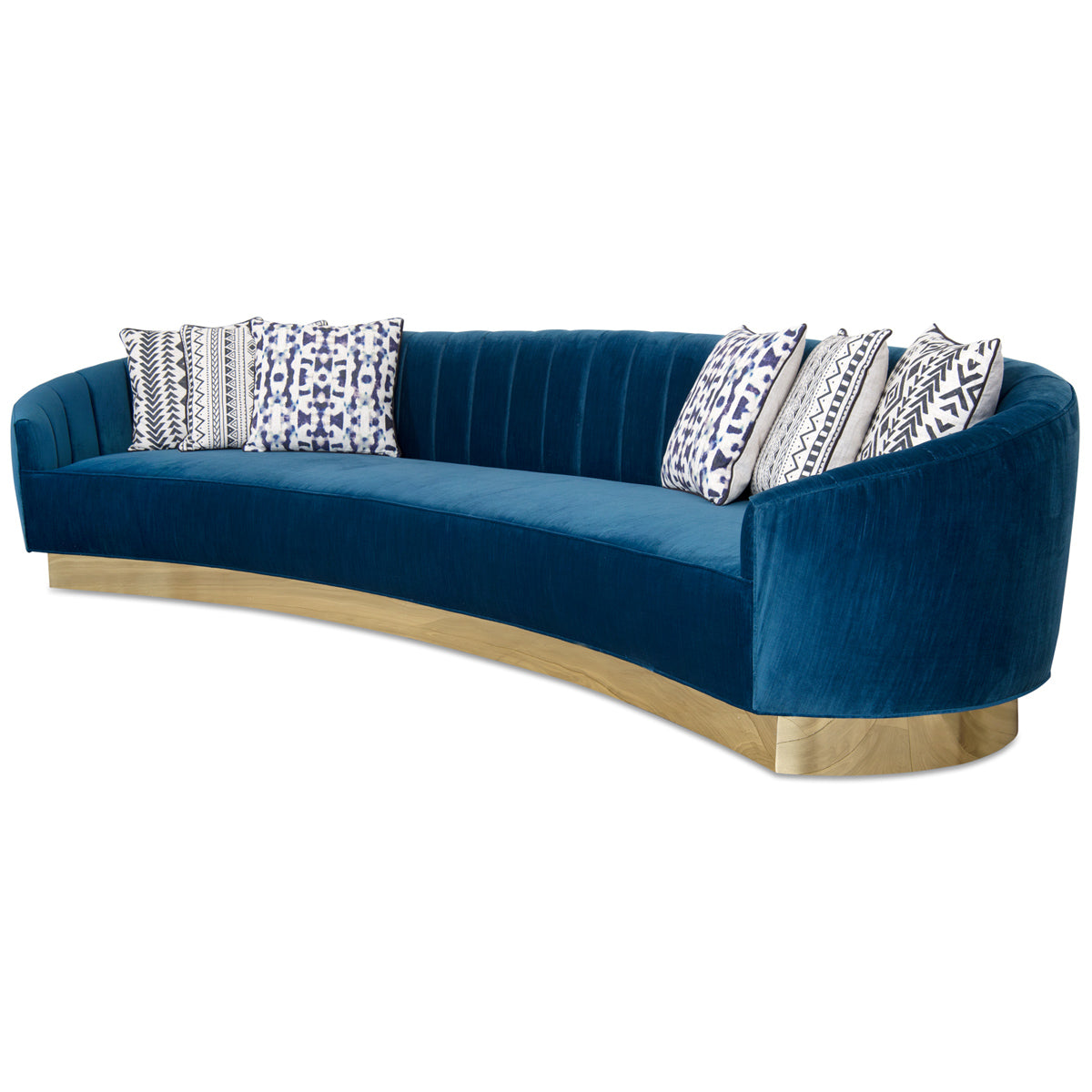 Art Deco 2 Sofa - Crescent Deco Sofa with Curved Arms - ModShop