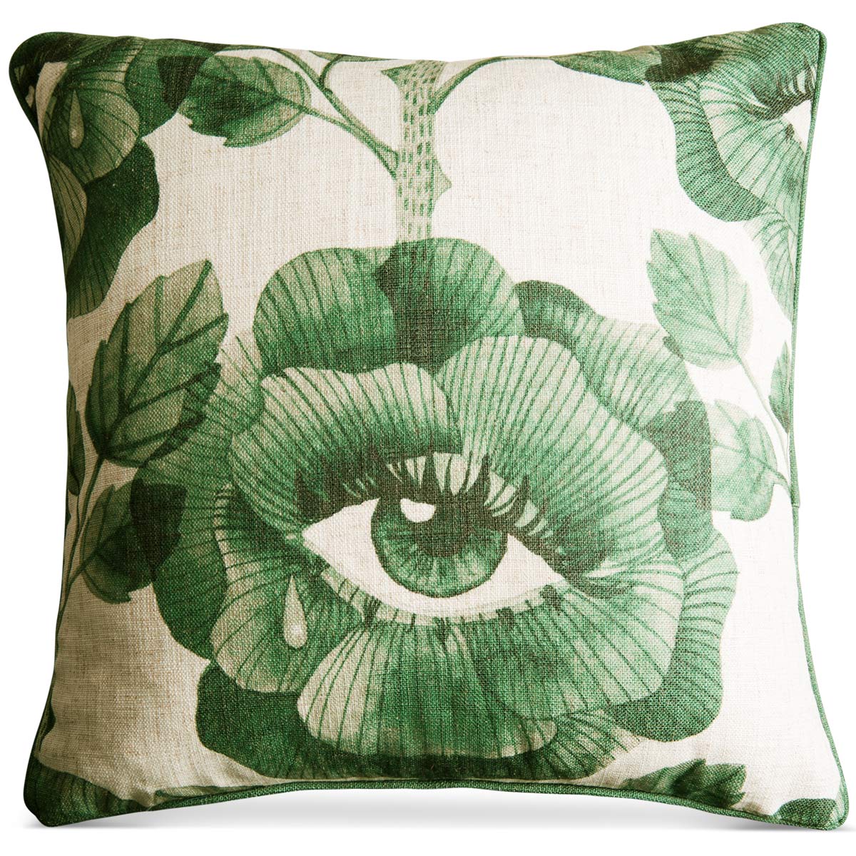 Floral Eyes Pillow in Hunter Green - ModShop1.com