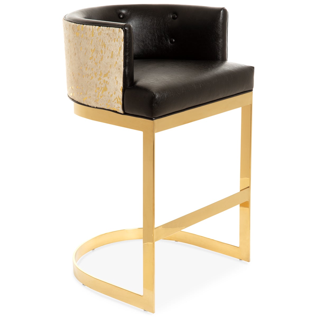 ibiza bar and counter stool  cowhide and faux leather  modshop