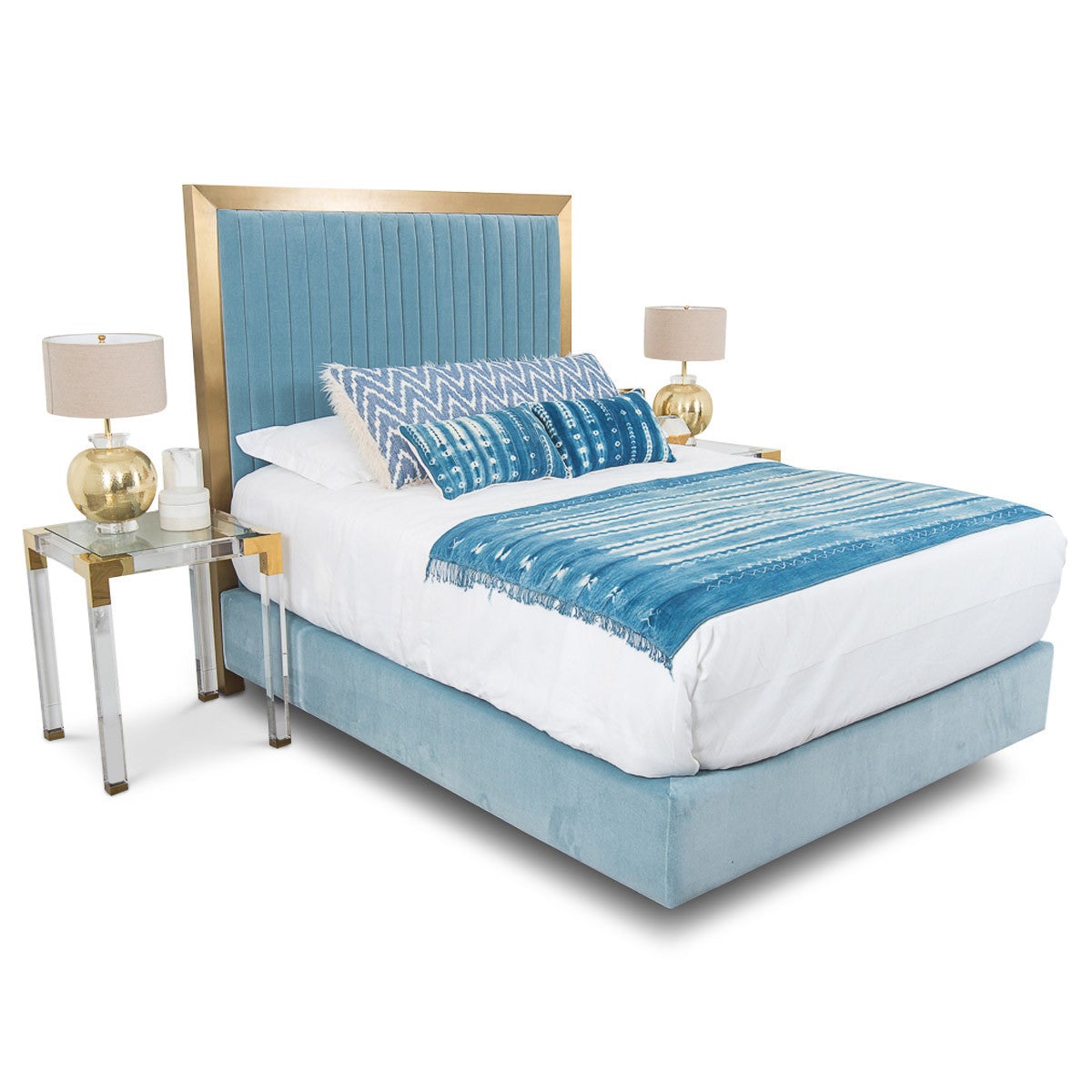 baby blue bed