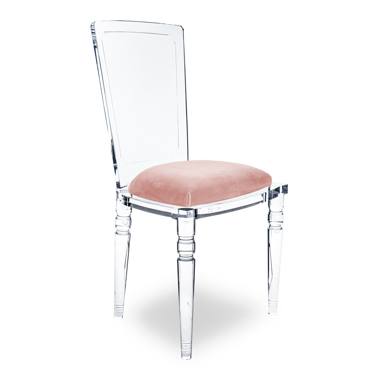 Juliette Armless Lucite Chair With Cushion Modshop