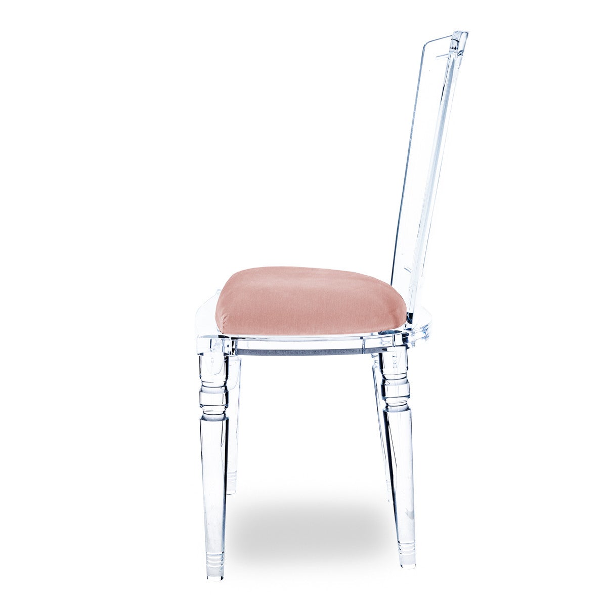 Juliette Armless Lucite Chair With Cushion Modshop