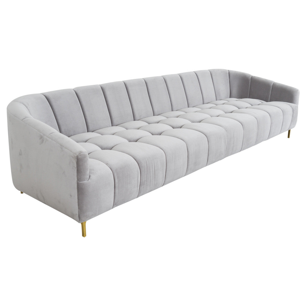 Flash chef linnen St. Barts Sofa with Tufting in Velvet - ModShop