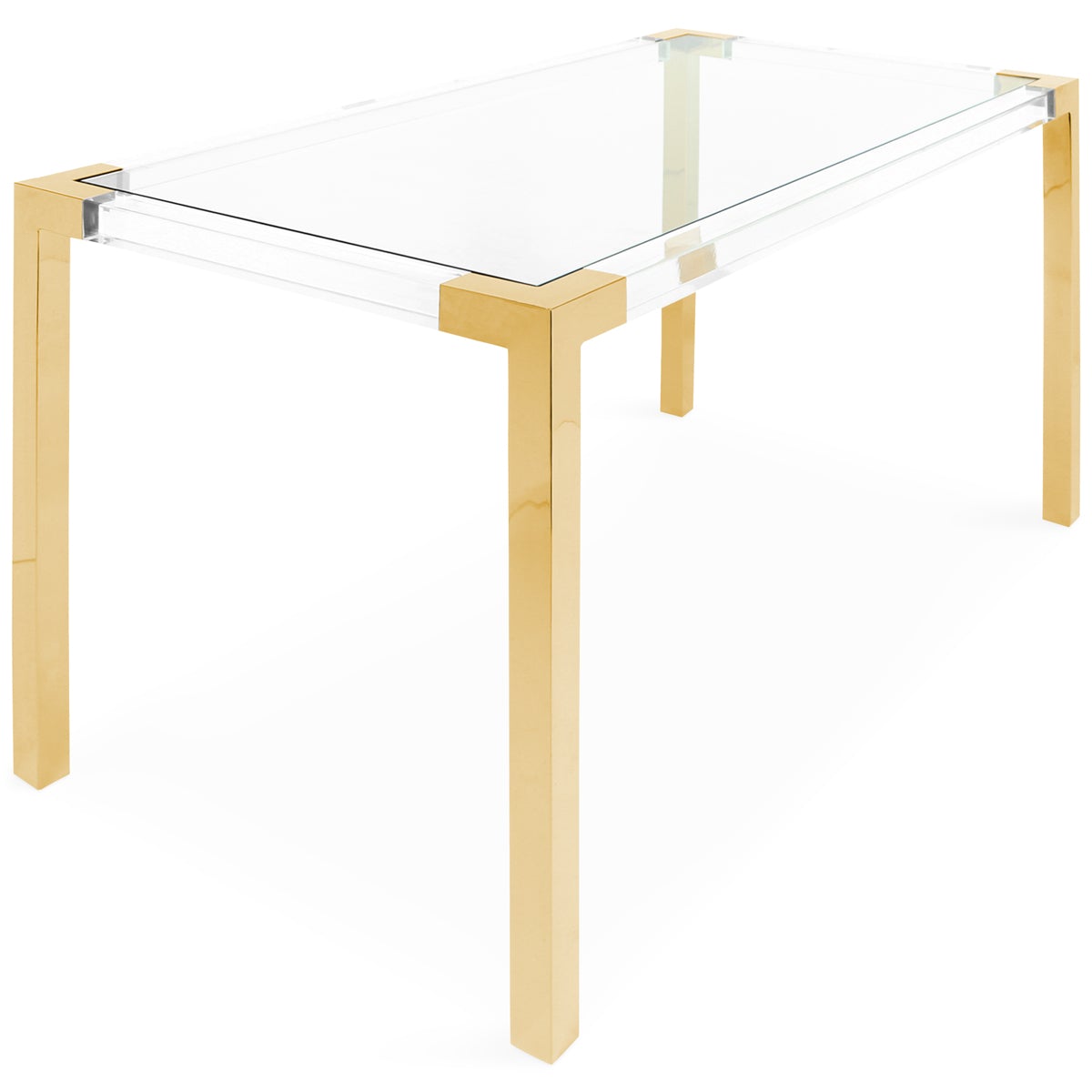 Trousdale Desk Modern Desk With Clear Glass Top Modshop