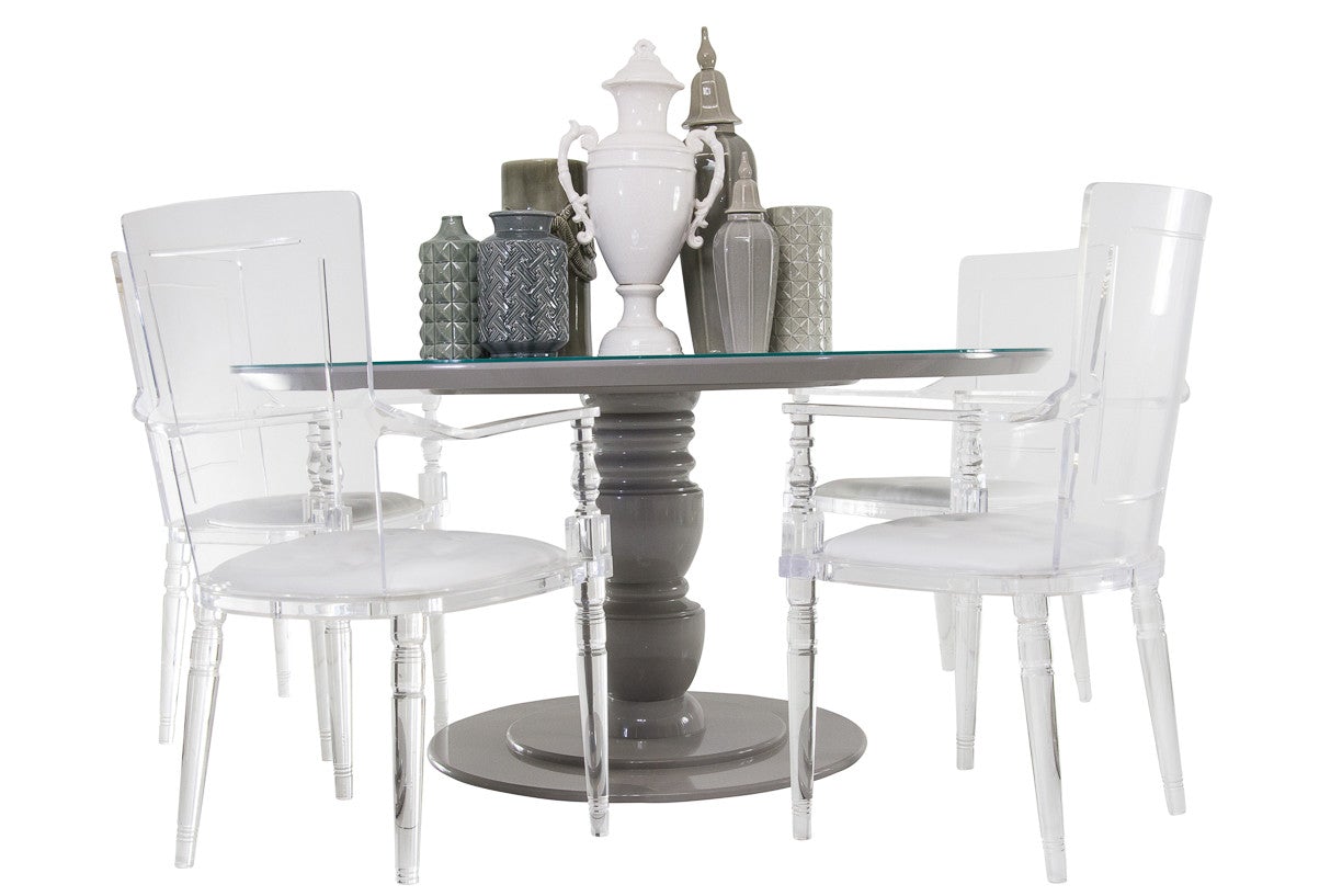 Island Fusion 72 Meridian Round Glass Dining Room Set From Tommy Bahama Coleman Furniture