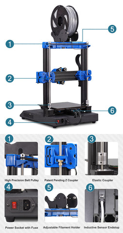 Artillery Genius 3D Printer Back Details