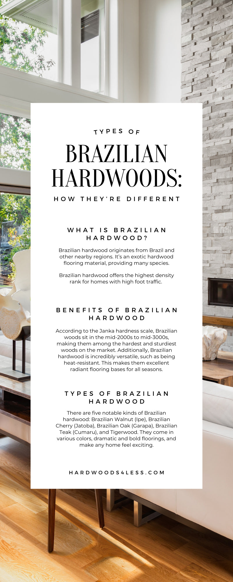 Types of Brazilian Hardwoods: How They’re Different