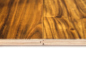 4 3/4" x 9/16"  Engineered Acacia Natural Hand Scraped Hardwood Flooring