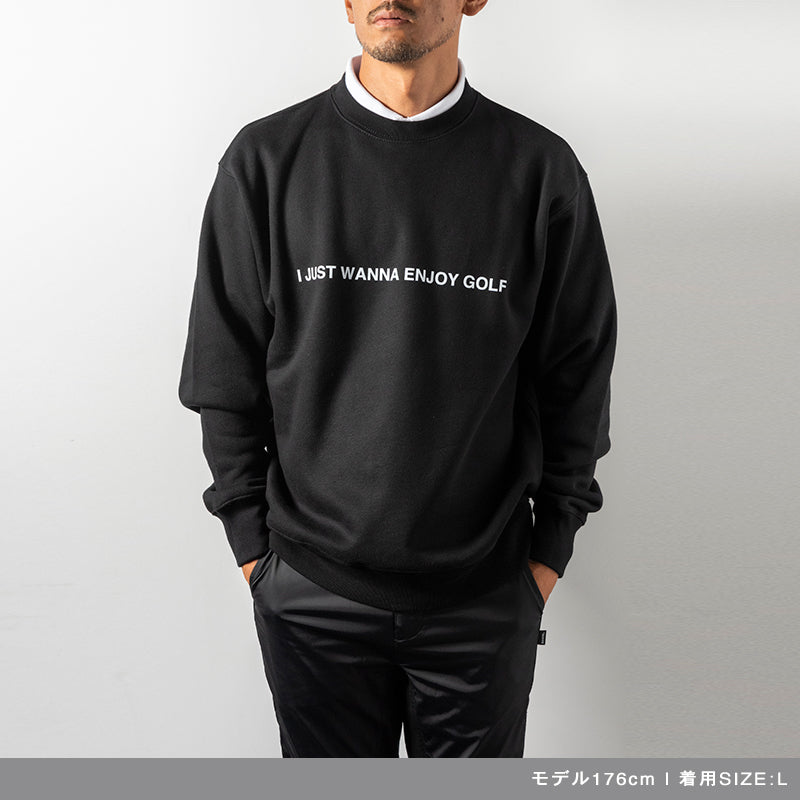 ENNOY エンノイ ROUND NECK PULLOVER BLACK - スウェット