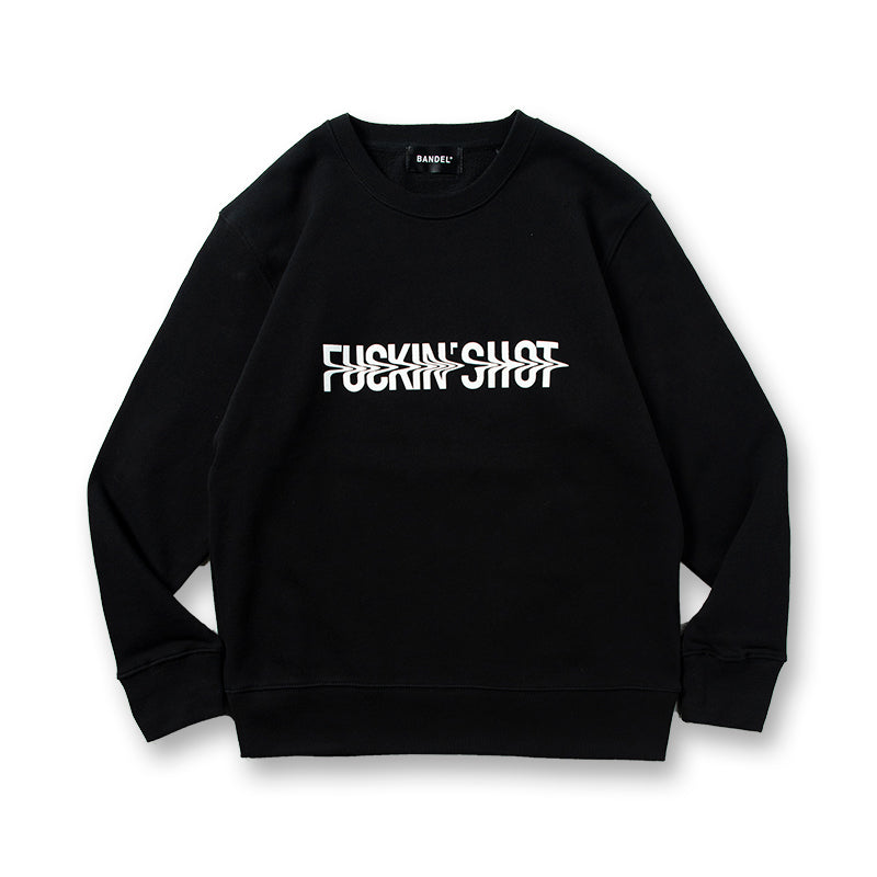 FUCKIN' SHOT GOLF CREW NECK Black×White