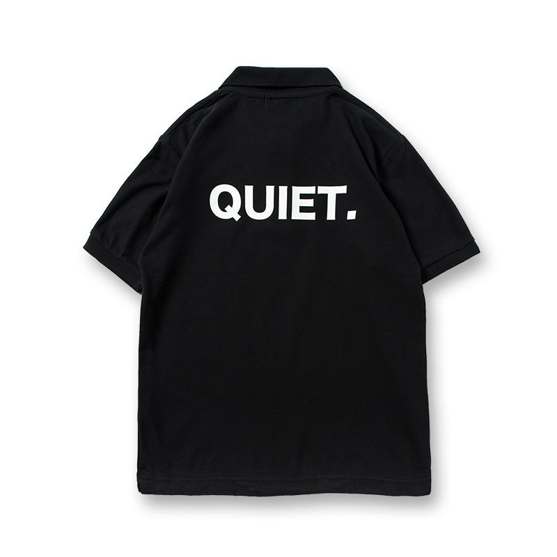 QUIET GOLF POLO Black×White