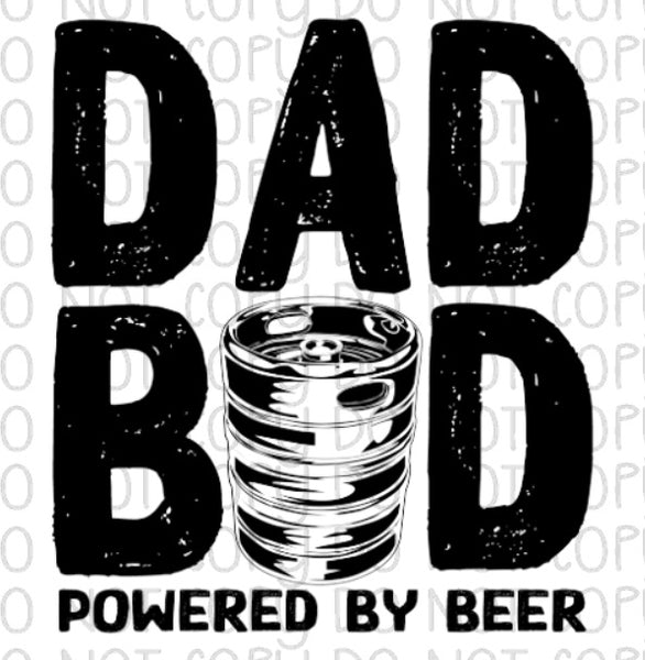 Download Dad Bod Powered By Beer - Southern Sublimation Transfers ...