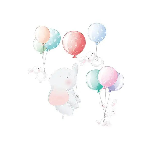 Stickers bébé animaux et ballons – kidyhome