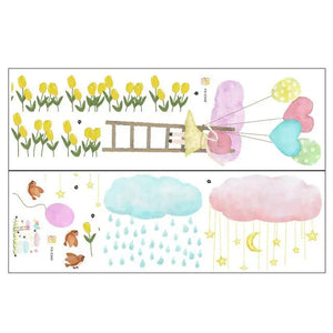 stickers fille et papillons – kidyhome