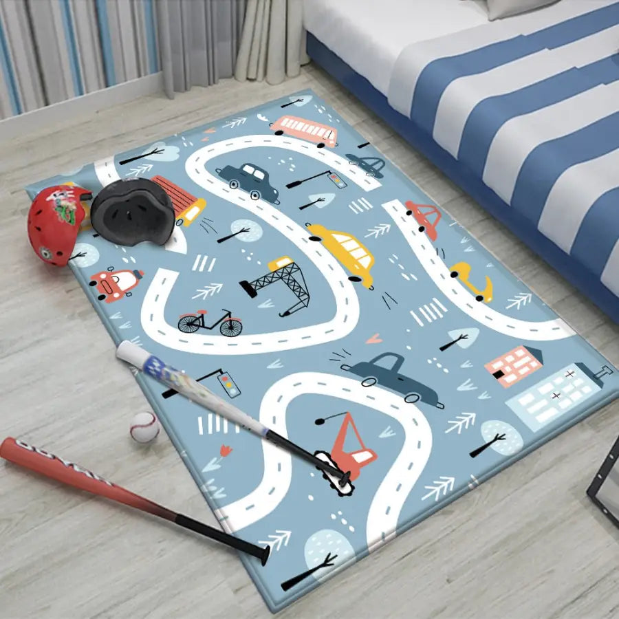 1pc Course Voiture Motif Tapis Pour Salon Chambre Décor À La - Temu Canada