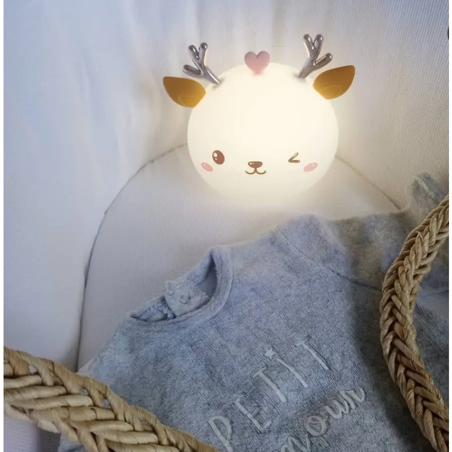 veilleuse rechargeable adorable biche – kidyhome