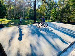 Kids enjoying the slab