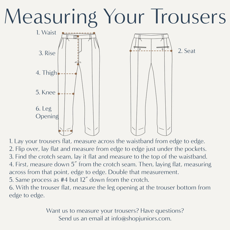 Tan Wool Gabardine - Made-to-Order Dress Trousers - Junior's