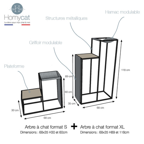 arbre a chat epuré design france homycat style industriel