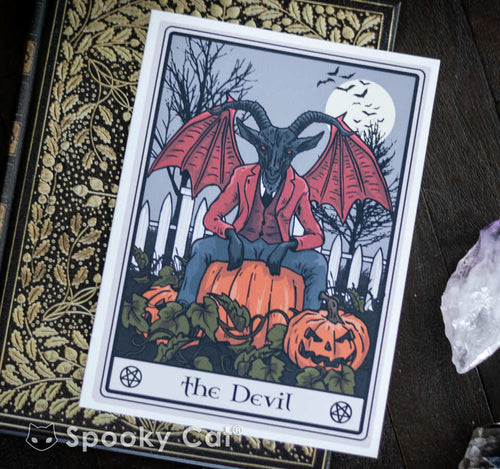 The Hermit Tarot Card – Spooky Cat Press