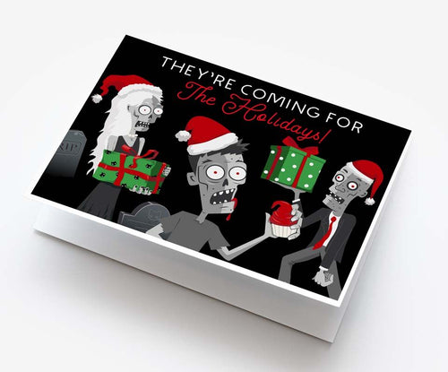 zombie christmas cards