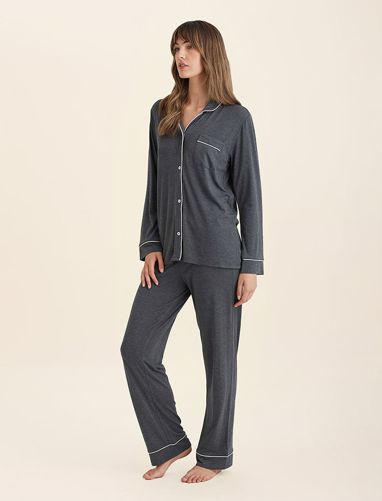 Papinelle Kate Pajamas In Graphite