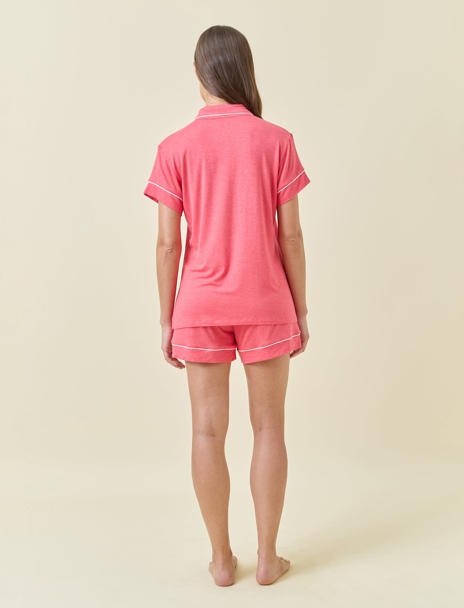 Papinelle Kate Modal Soft Boxer Pj In Pink