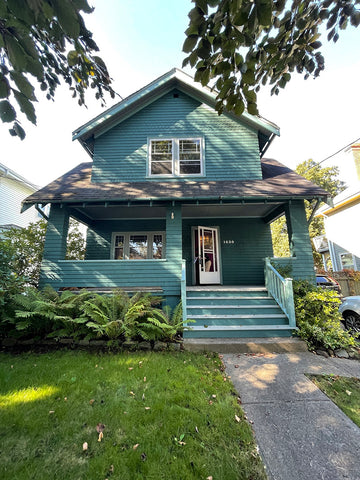 "Before" photo of Rebekah Higgs' craftsman style home in Halifax, Nova Scotia, Canada