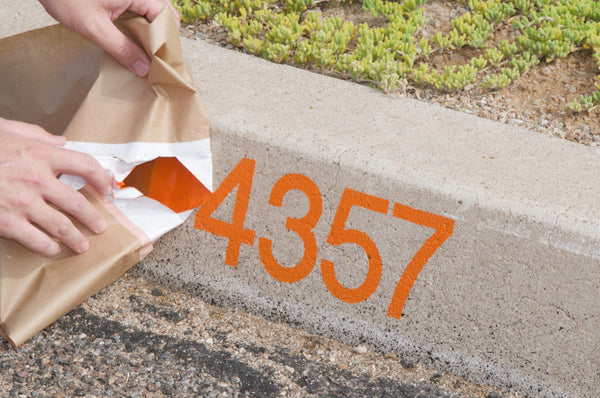 How To Paint A Black And White Curb Number The Right Way 