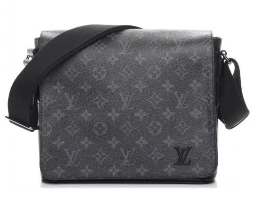 Louis Vuitton Monogram Black Eclipse District PM Messenger Bag (2017) For  Sale at 1stDibs