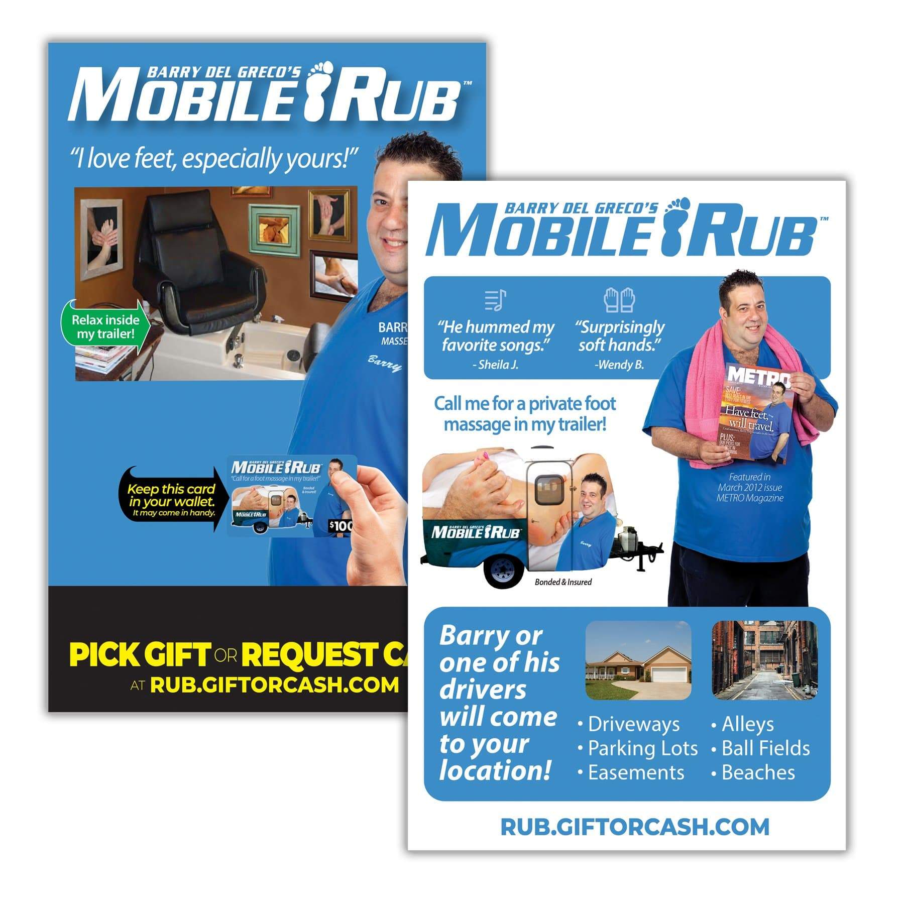 Mobile Rub Gift Card Insert