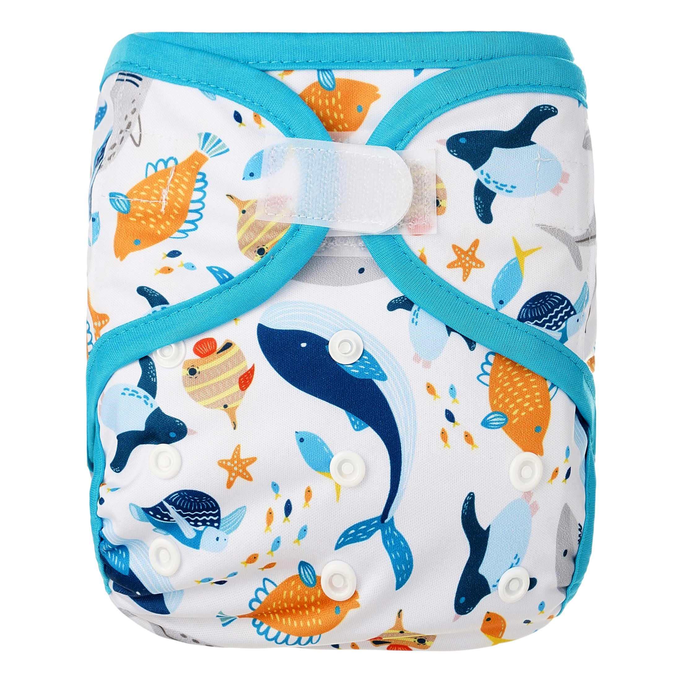 Image of HappyBear luierbroekje klittenband - Zeedieren